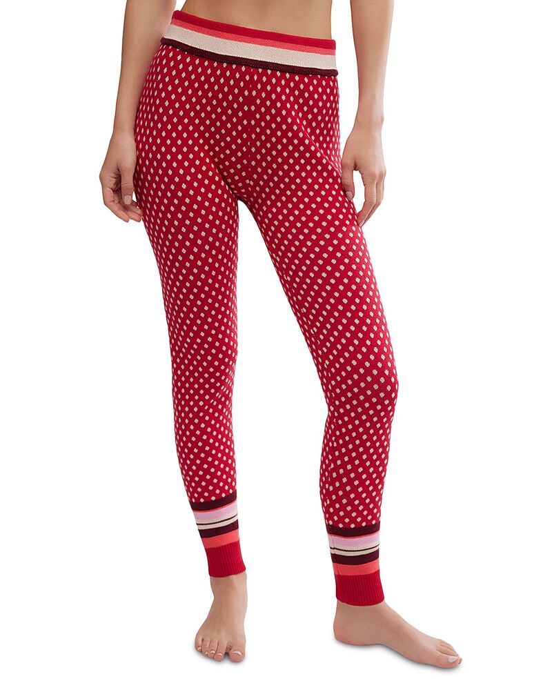フリーピープル レディース ボトムス レギンス Free People Falala Leggings Red Peppermint Dots 赤いこと