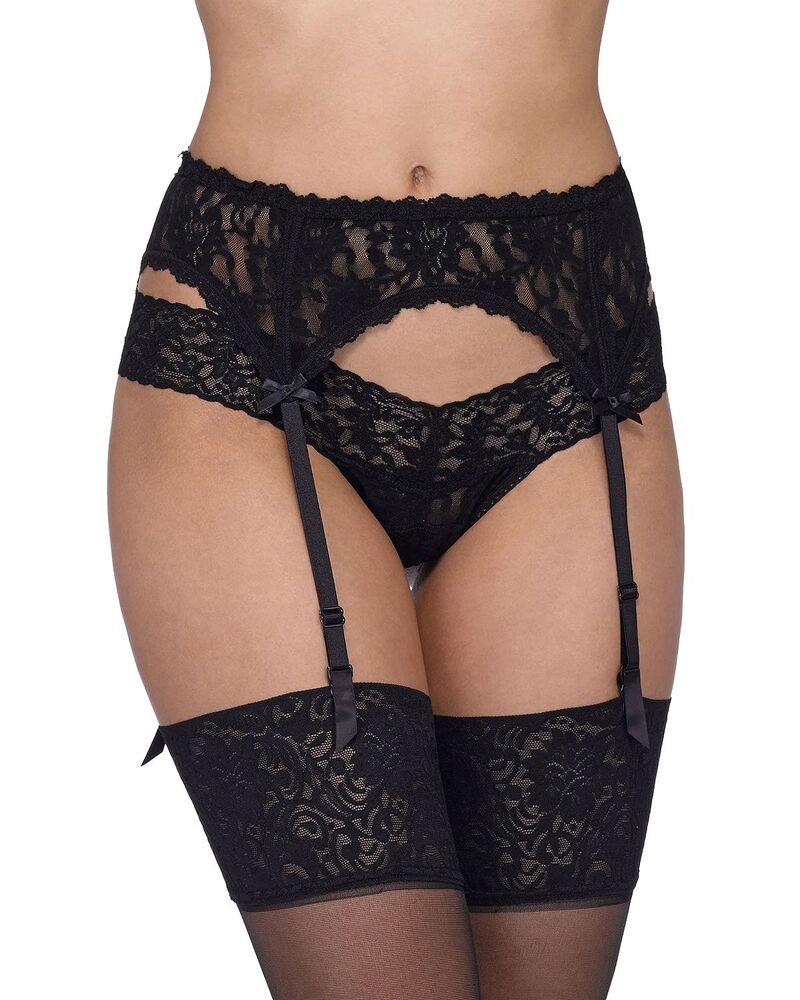 ハンキーパンキー レディース アクセサリー ベルト レース Hanky Panky Signature Lace Garter Belt Black ブラック