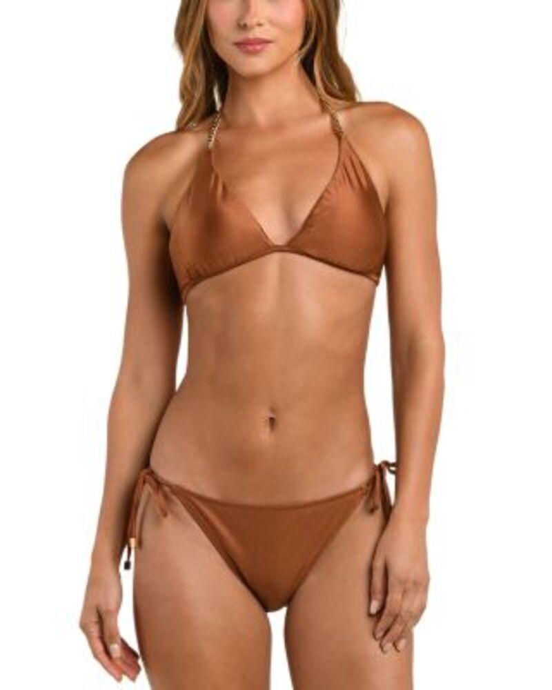 ラジャンス レディース 水着 トップのみ L'AGENCE Annabelle Shimmer Triangle Bikini Top & Britt Shimmer Side Tie Swim Bottom One-Size