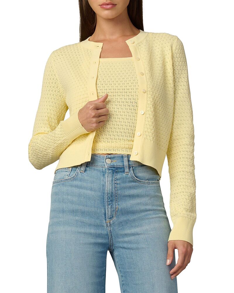 ジョーズジーンズ レディース アウター ジレー Joe\u0027s Jeans The Pointelle Dani Cardigan Sunshine