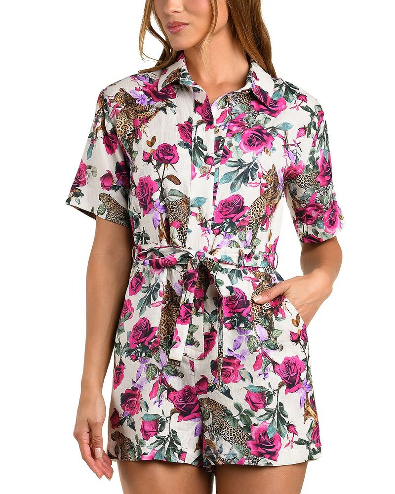 ラジャンス レディース トップス 飛び降りる背広 ロンパース リネン L\u0027AGENCE Linen Romper Multi マルチ色つや