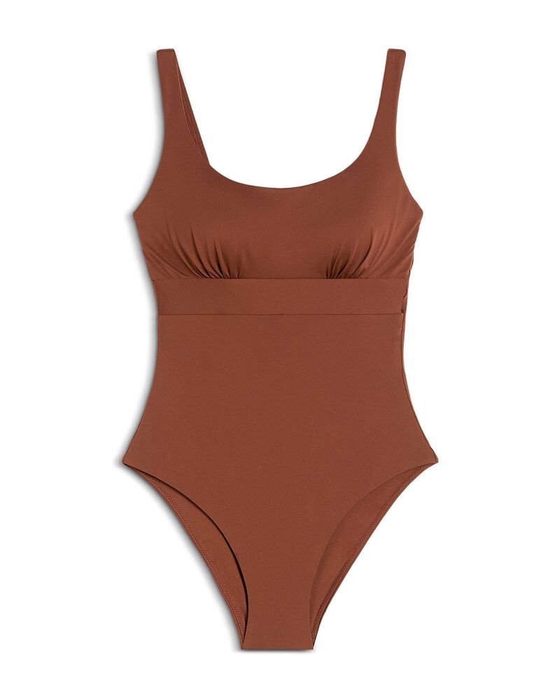 マックスマーラ レディース 海水着 上下書き割り Max Mara Camilla One Piece Swimsuit Chocolate 黒茶