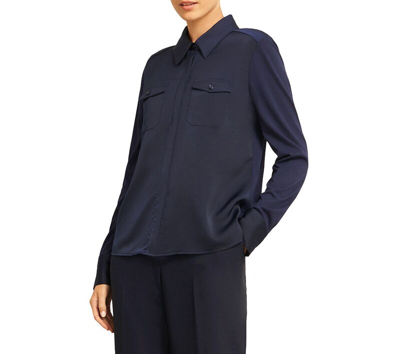 ホッブスロンドン レディース トップス シャツ HOBBS LONDON Evianna Shirt Midnight｜ReVida 店