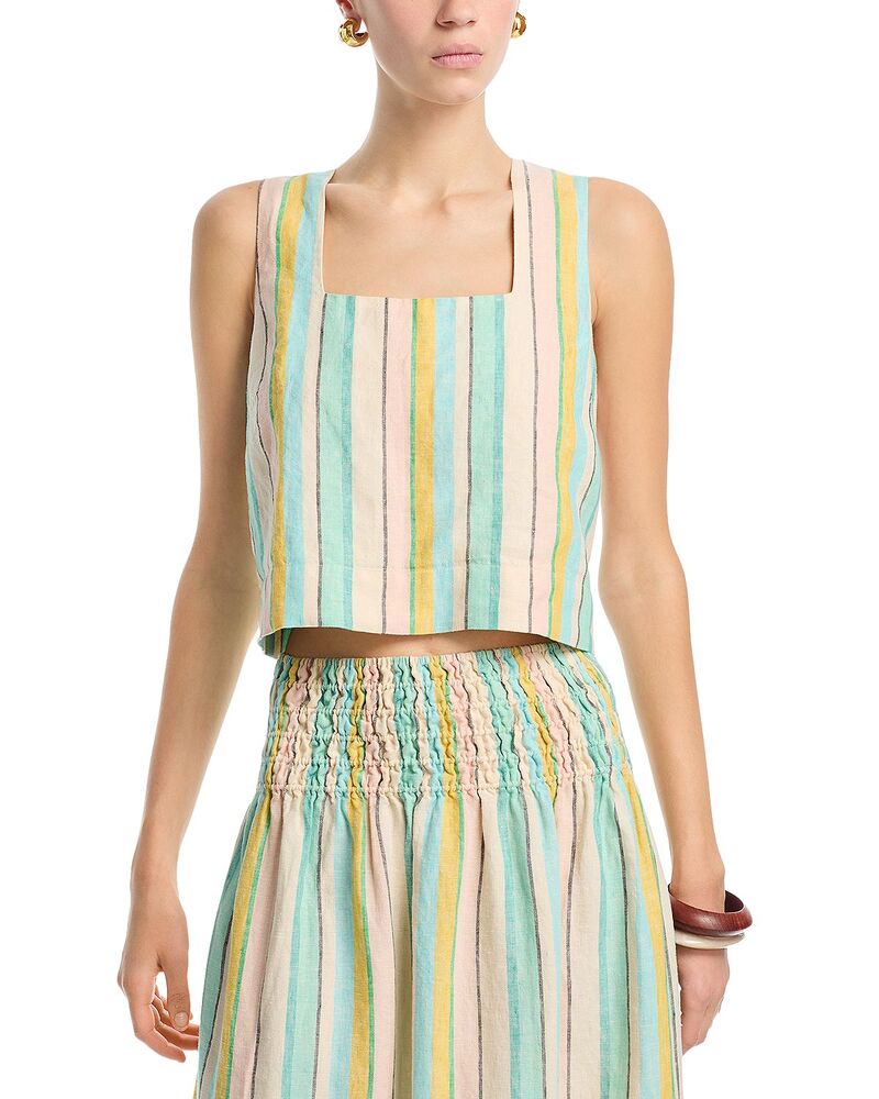 レイルズ レディース トップス シャツ クロップド Rails Akira Cropped Top - Exclusive Pier Stripe ストライプ|ReVida 店