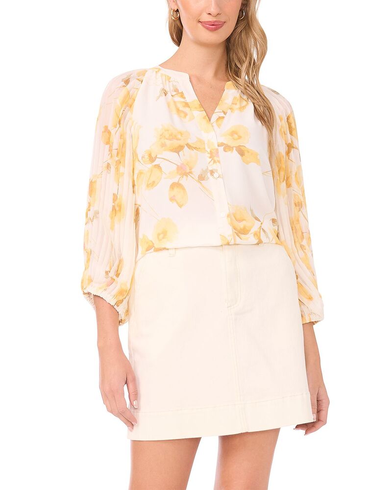 ヴィンスカムート レディース トップス シャツ ブラウス VINCE CAMUTO Button Up Blouse New Ivory アイボリー