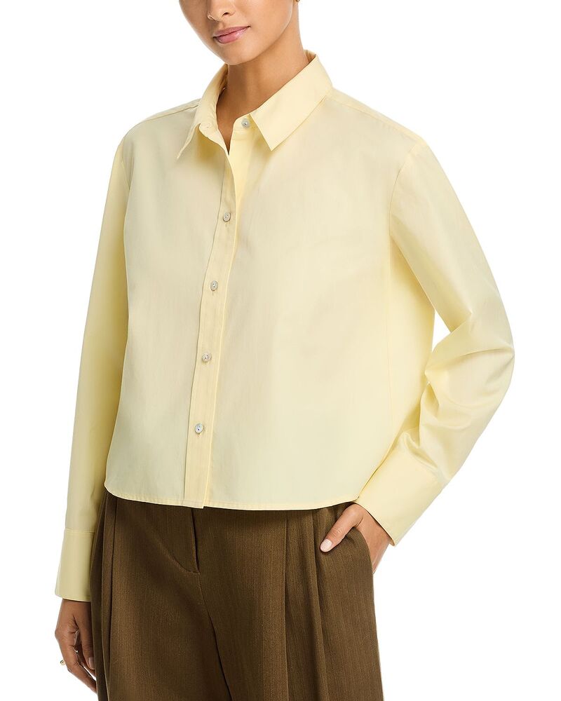 ヴィンス レディース トップス シャツ ボタンダウン クロップド Vince Cropped Button Down Shirt - Exclusive Sun Glow|ReVida 店