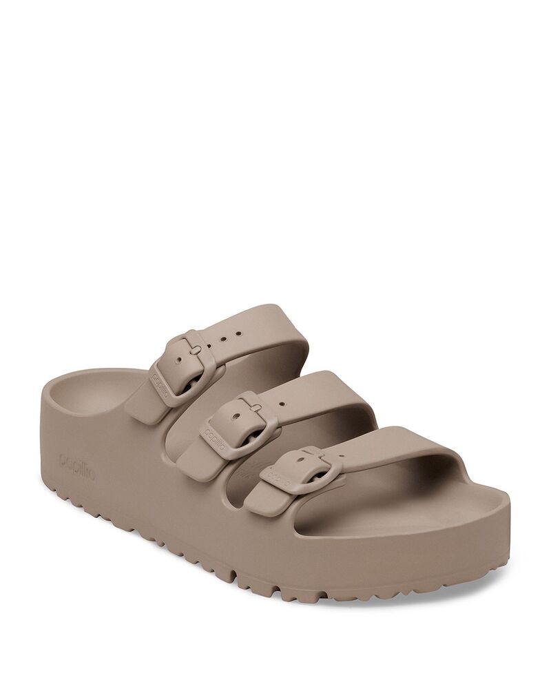 ビルケンシュトック レディース シューズ サンダル プラットホーム Birkenstock Women\u0027s Florida EVA Platform Flex Sandals Gray Taupe 薄墨色