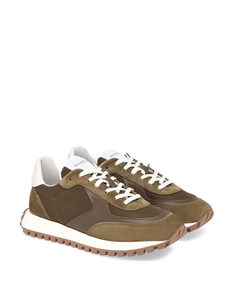 ジャンヴィト ロッシ レディース シューズ スニーカー Gianvito Rossi Women's Gravel Sneakers Brown suede and calf ブラウン