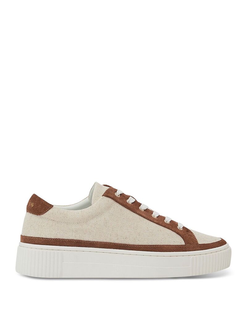 レイス レディース シューズ スニーカー REISS Women's Low Top Sneakers Natural/Tan タン｜ReVida 店 31,720円