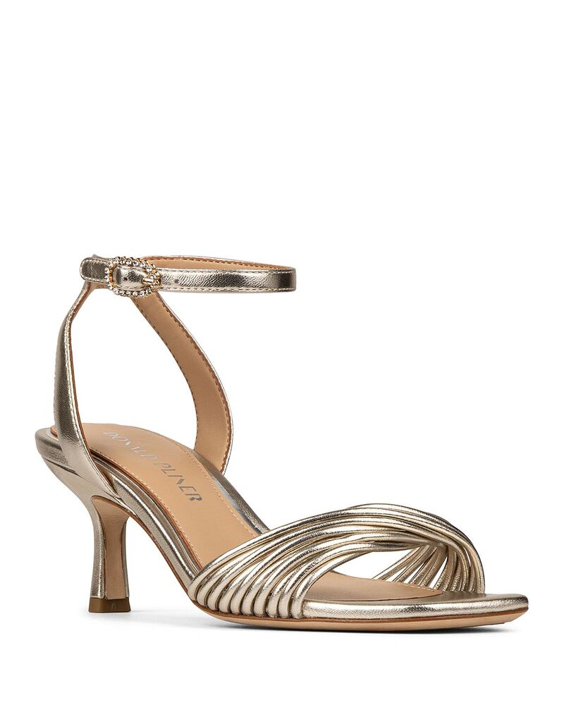 ドナルドプリネール レディース シューズ サンダル レザー Donald Pliner Women's Ilya Leather Dressandals Platinum