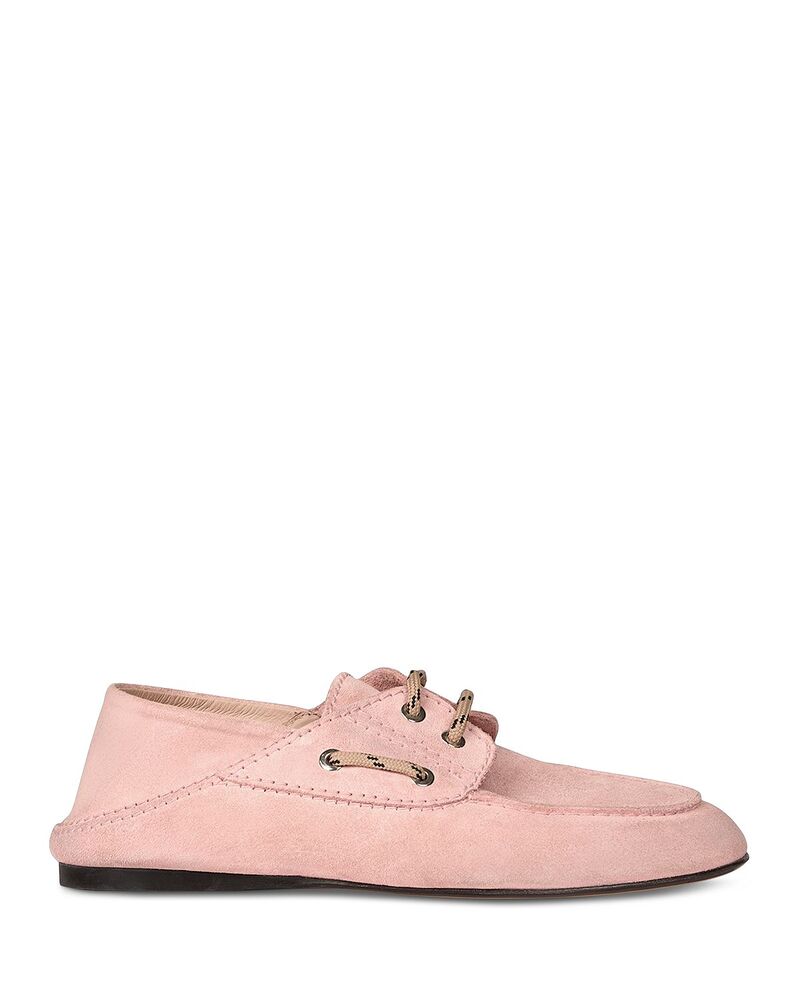 砂子ロ レディース シューズ スリッポン・ローファー スエードクロス Sandro Women\u0027suede Boat Shoe Loafers Pink さくら色