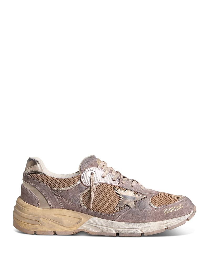 ゴールデングース レディース シューズ スニーカー スエードクロス Golden Goose Women\u0027s Running Dad Suede Sneakers Lilac/Beige/Canna di Fucile 紫はしどい