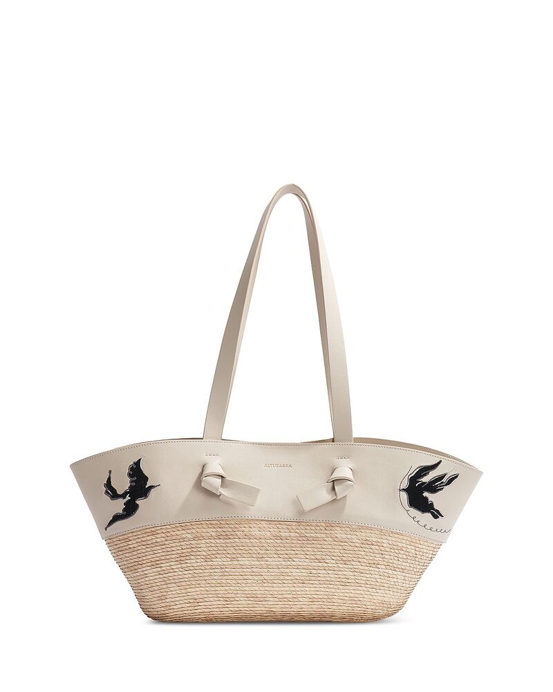 アルチュザラ レディース バッグ Altuzarra Knot Small Basketote Ivory Bird アイボリー