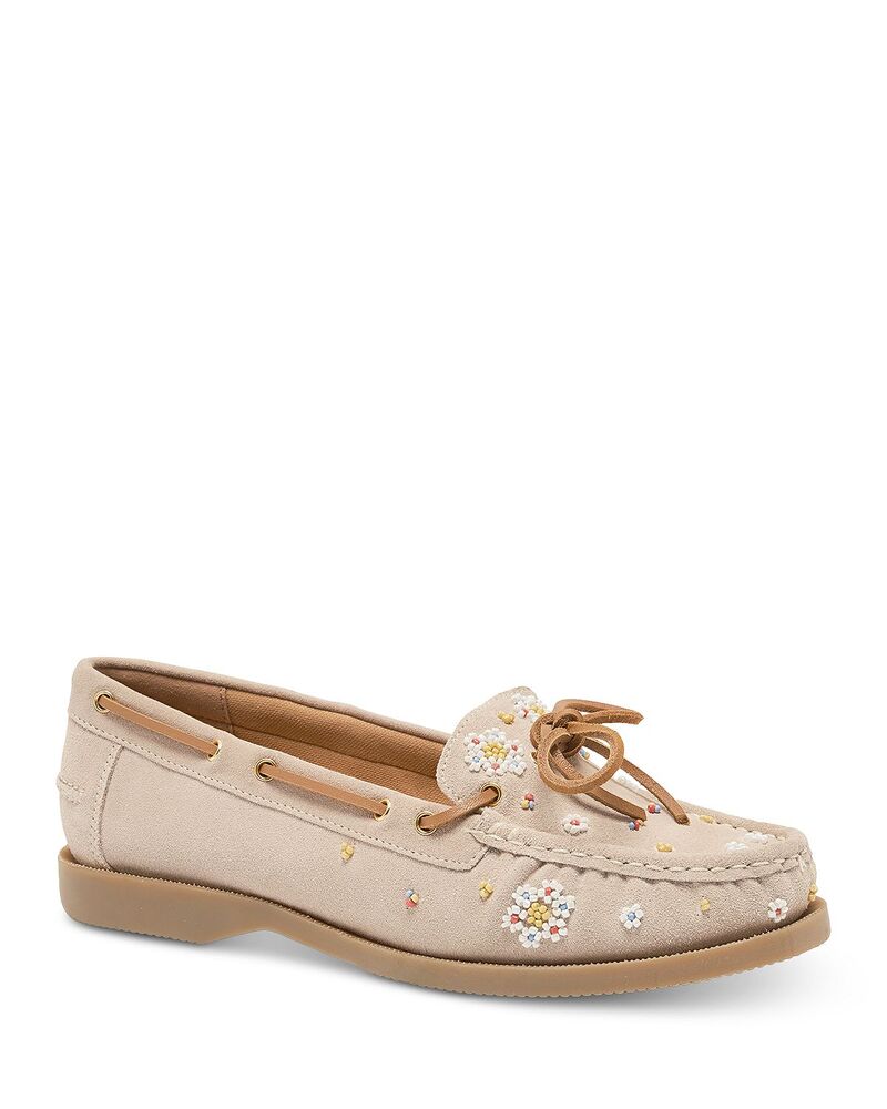 フリーピープル レディース シューズ Free People Women'sandy Seed Boat Shoes Oyster Cove Suede