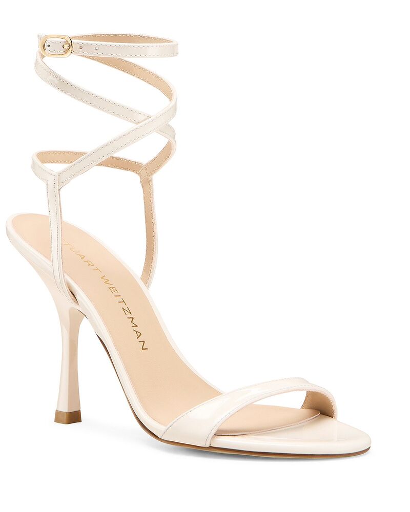 スチュアート ワイツマン レディース シューズ サンダル ヒール Stuart Weitzman Women's Nudist Wrap 100 Strappy Higheel Sandals Cream クリーム