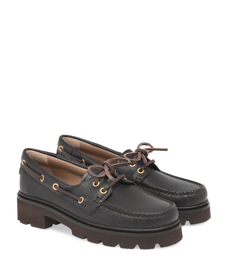ジャンヴィト ロッシ レディース シューズ Gianvito Rossi Women\u0027s Olonne Boat Shoe Brown Leather 赤銅色