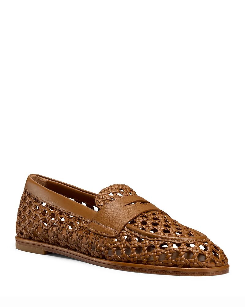 スチュアート ワイツマン レディース シューズ スリッポン・ローファー Stuart Weitzman Women\u0027spencer Woven Loafers Boho Tan タン