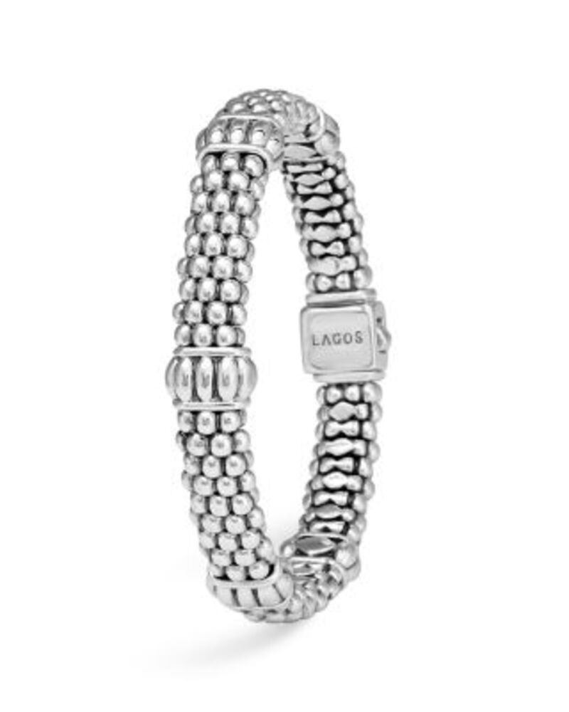ラゴス レディース アクセサリー ブレスレット・バングル・アンクレット LAGOSignature Sterling Silver Fluted Station Caviar Bracelets One-Size シルバー
