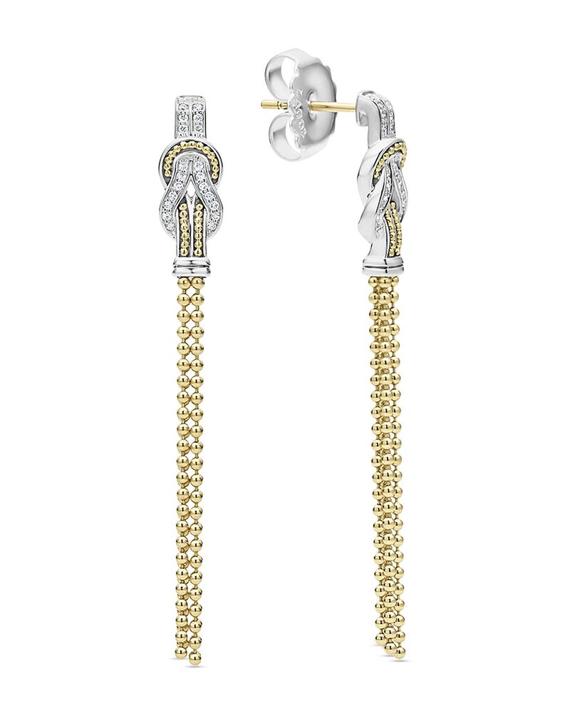 ラゴス レディース アクセサリー ピアス・イヤリング LAGOS 18K Yellow Gold & Sterling Silver Diamond 50mm Tassel Earringsilver/Gold ゴールド