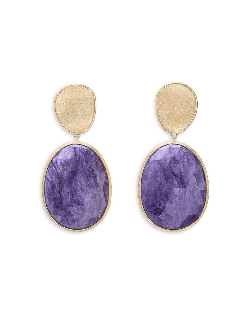 マルコ ビチェゴ レディース アクセサリー ピアス・イヤリング Marco Bicego 18K Yellow Gold Lunaria Turquoise and Charoite Stone Drop Earrings Charoite/Gold ゴールド