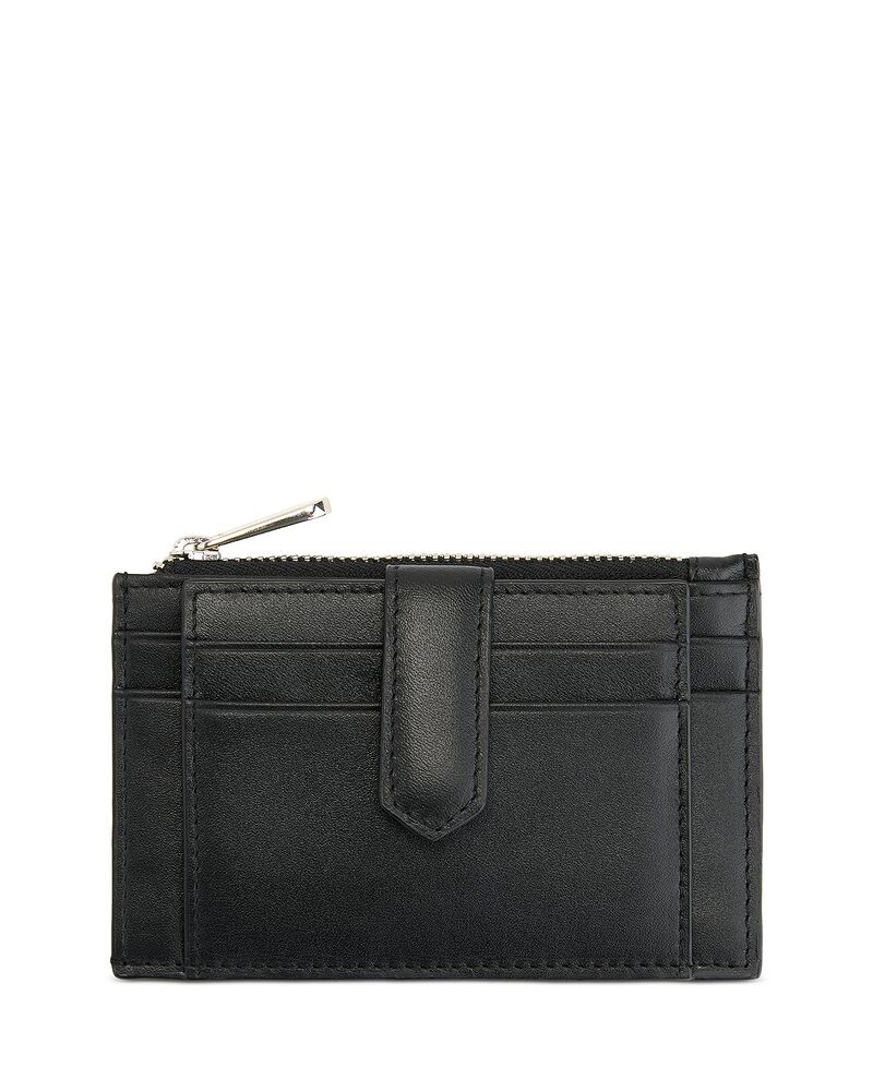 ロイス レディース アクセサリー 財布 ROYCE New York Zippered Compact Card Case Wallet Black ブラック