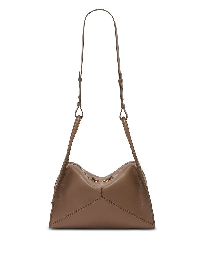 ヴィクトリア ベッカム レディース バッグ レザー Victoria Beckham Victoria Pli Medium Leather Top Handle Bag Dove Grey グレー