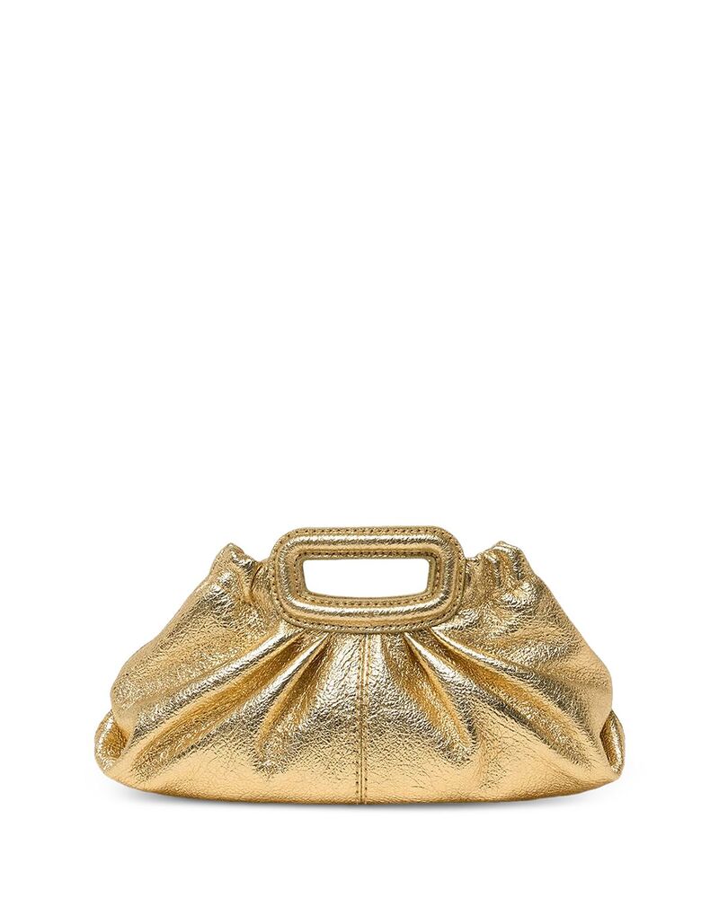 マージュ レディース バッグ ミニ トール レザー Maje Milpli Mini Metallic Leather Clutch Gold ゴールド