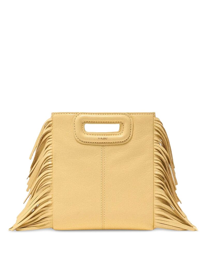 マージュ レディース バッグ ミニ レザー Maje Mini Leather Bag Pale Yellow イエロー