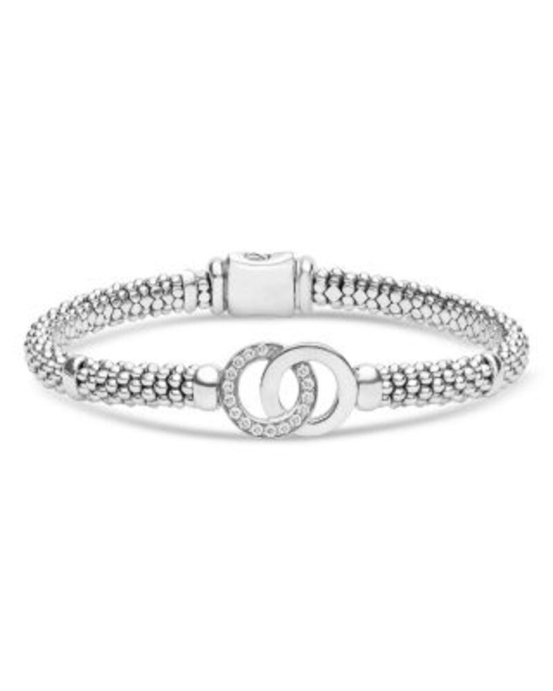 ラゴス レディース アクセサリー ブレスレット・バングル・アンクレット LAGOSterling Silver Signature Caviar Diamond Interlocking Circle Beaded Bracelets One-Size シルバー