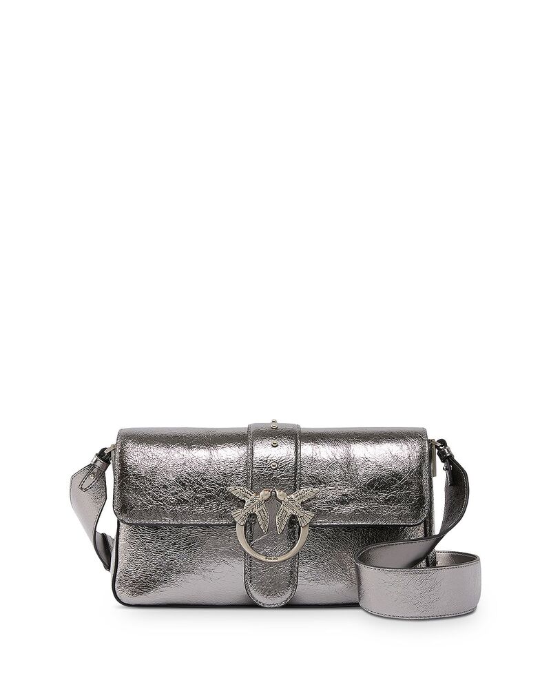 ピンコ レディース 御徒面子 なめし革 PINKO Love One Classic Slouchy Leather Shoulder Bag Ieho