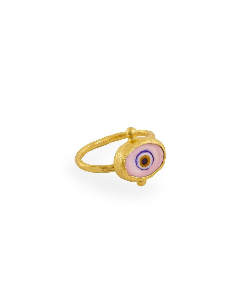 オットマンハンズ レディース アクセサリー リング Ottoman Hands Alara Evil Eye Ring Pink ピンク｜ReVida 店