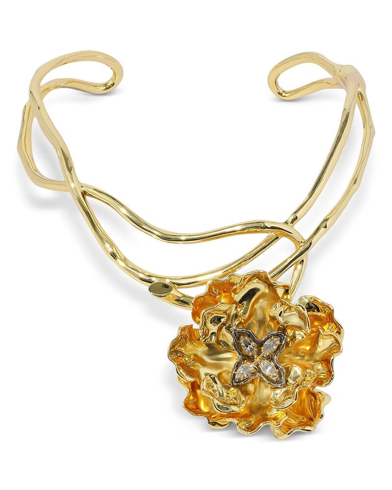 アレクシス ビッター レディース アクセサリー ネックレス・チョーカー・ペンダントトップ レース Alexis Bittar Jardin Crystal Rose Structured Collar Pendant Necklace Crystals