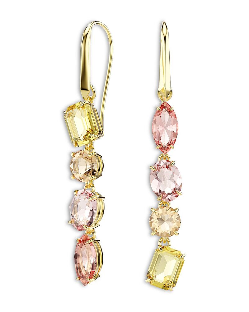 スワロフスキー レディース アクセサリー ピアス・イヤリング アシンメトリー Swarovski Gema Mixed Crystal Asymmetricalinear Drop Earrings Multicolored マルチカラー