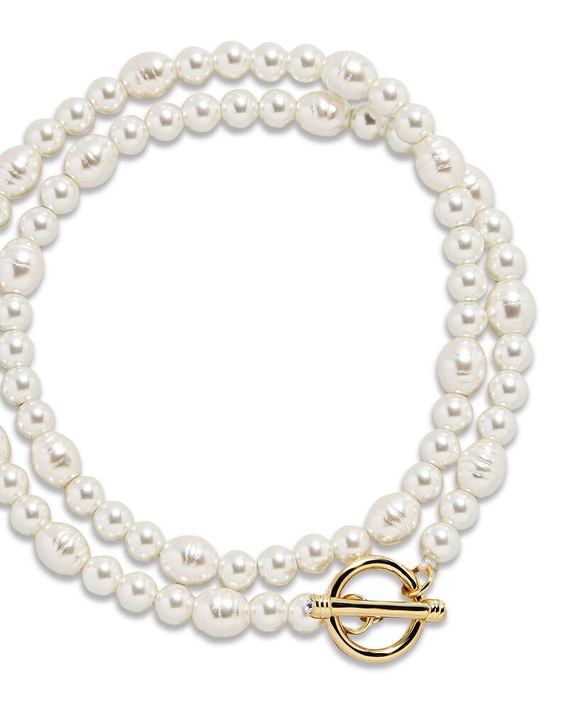 バウブルバー レディース アクセサリー ブレスレット・バングル・アンクレット BAUBLEBAR Charlotte Glass Pearlayered Bracelet Pearl パール