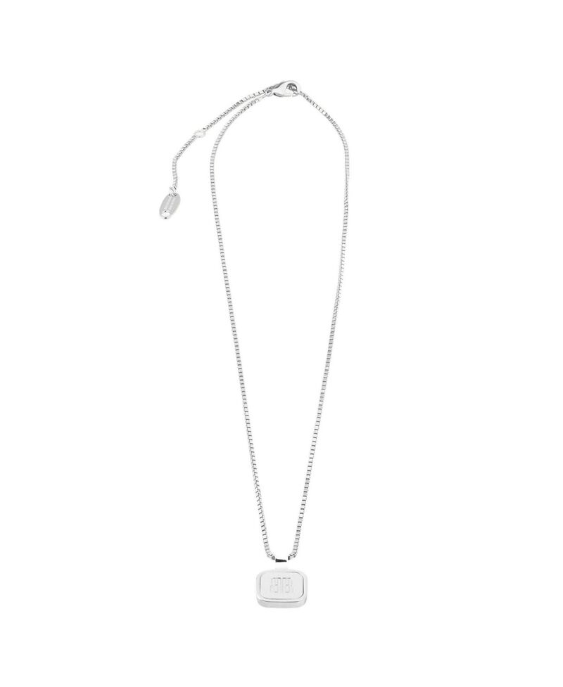 バレンシアガ レディース アクセサリー ネックレス・チョーカー・ペンダントトップ レース Balenciaga Nano Square Long Necklace Silver シルバー