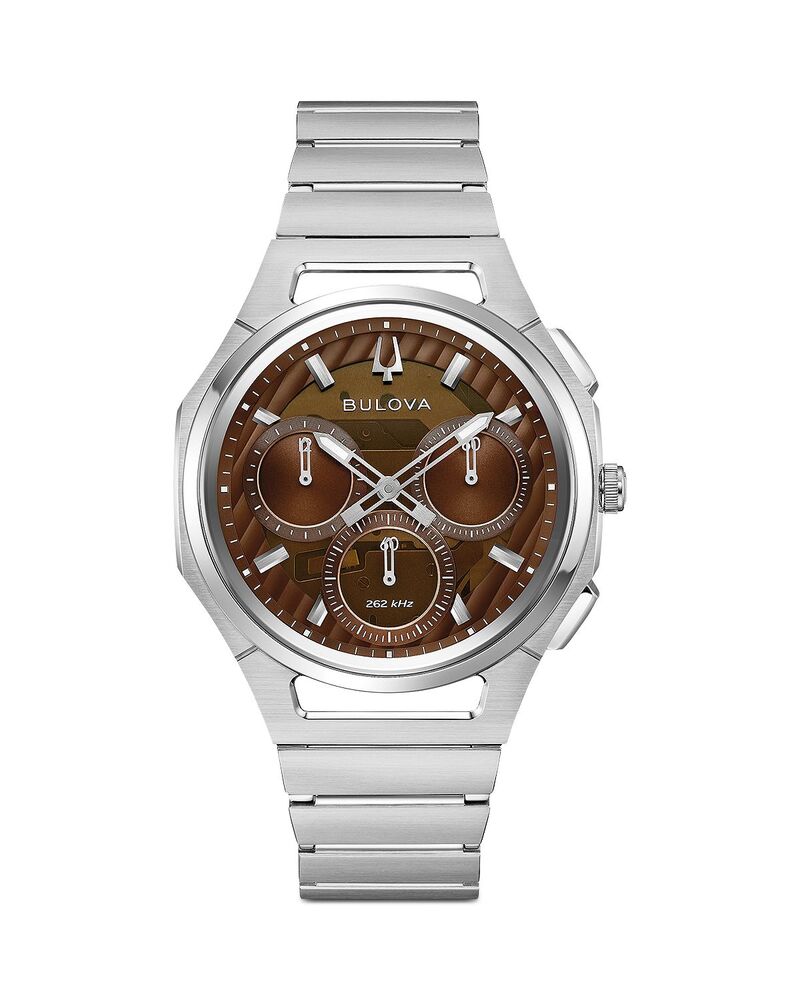 ブロバ レディース アクセサリー 腕時計 Bulova Luxury Progressive Sport Chronograph 41.5mm Silver/Black ブラック