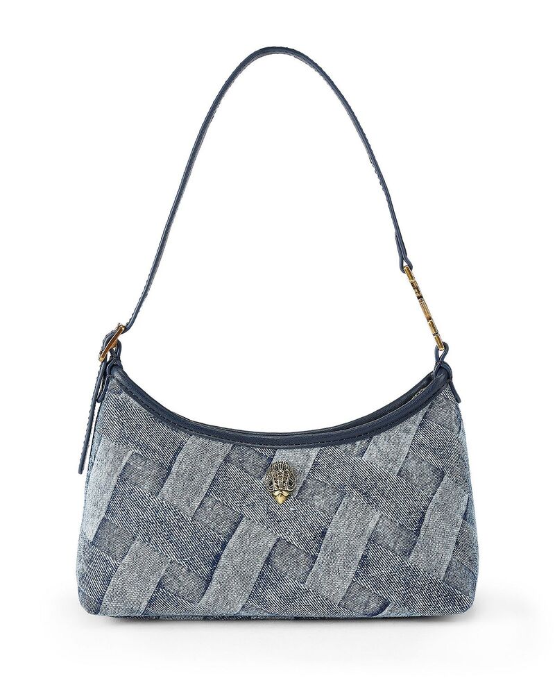 カートジェイガーロンドン レディース 御徒面子 ミニ ジーンズ KURT GEIGER LONDON Kurt Mini Woven Denim Shoulder Bag Navy 米国海軍