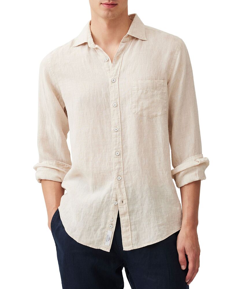 ロッドアンドグン メンズ トップス シャツ リネン Rodd \u0026 Gunn Coromandelinen Shirt Natural