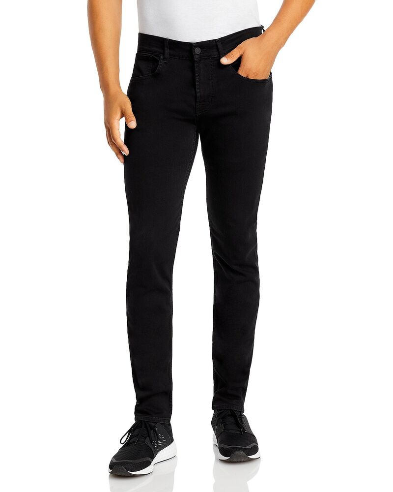 セブンフォーオールマンカインド メンズ ボトムス デニムパンツ スリムフィット プラスサイズ ジーンズ 7 For All Mankind Luxe Performance Pluslimmy Tapered Slim Fit Jeans Black ブラック
