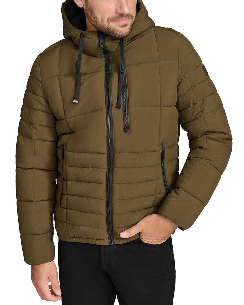アンドリューマーク メンズ アウター ジャケット・ブルゾン キルティング Andrew Marc Fitzroy Quilted Puffer Jacket Olive オリーブ