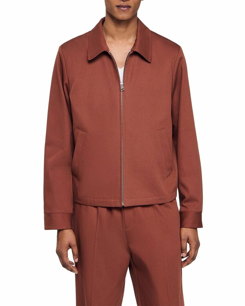 サンドロ メンズ アウター ジャケット・ブルゾン コットン Sandro Cotton Jacketerra メンズファッション-コート・ジャケット