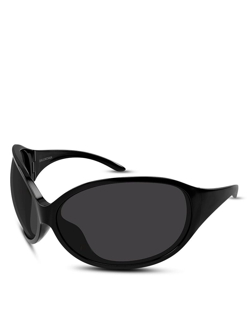 バレンシアガ レディース アクセサリー サングラス・アイウェア Balenciaga Oval Sunglasses 88mm Black ブラック