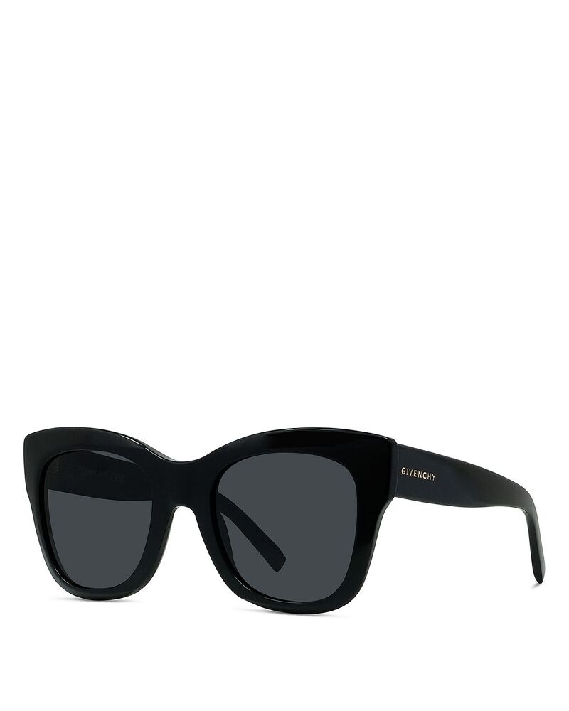 ジバンシー レディース アクセサリー サングラス・アイウェア Givenchy Geometric Sunglasses 53mm shiny black/smoke ブラック