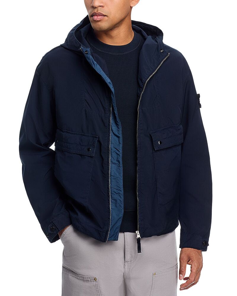 ストーンアイランド メンズ アウター 上衣・上衣 パーカー 旗がしら Stone Island Capospalla Short Parka Navy Blue 米国海軍