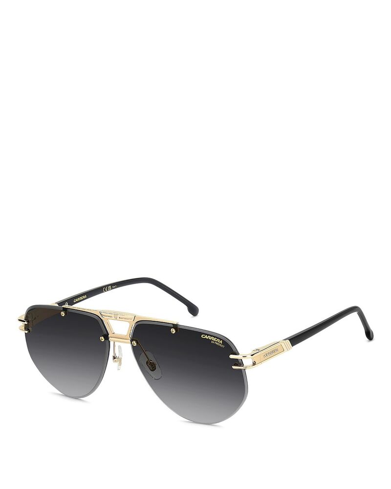 カレーナ レディース 付属物 サングラス・アイウェア Carrera Pilot Sunglasses 63粍 GOLD BLACK 黒いこと