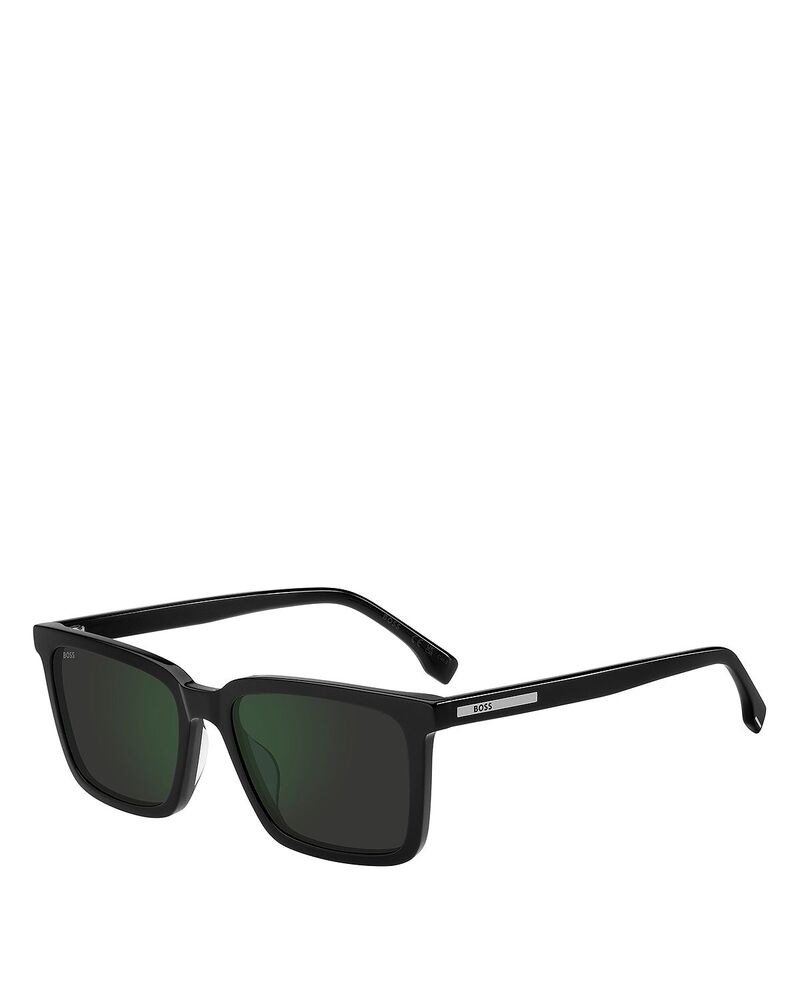 ヒューゴボス レディース アクセサリー サングラス・アイウェア Hugo Boss Rectangular Sunglasses 55mm Black ブラック
