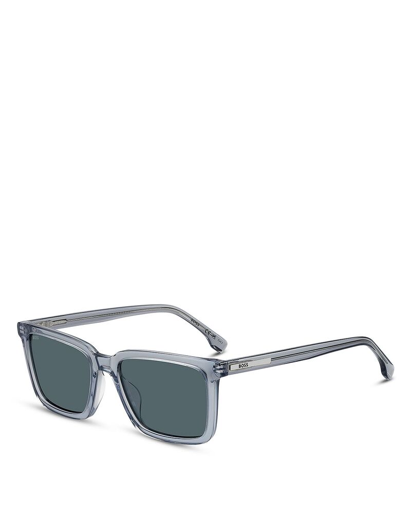 ヒューゴボス レディース 佩び物 サングラス・アイウェア Hugo Boss Rectangular Sunglasses 55粍 Blue 青色