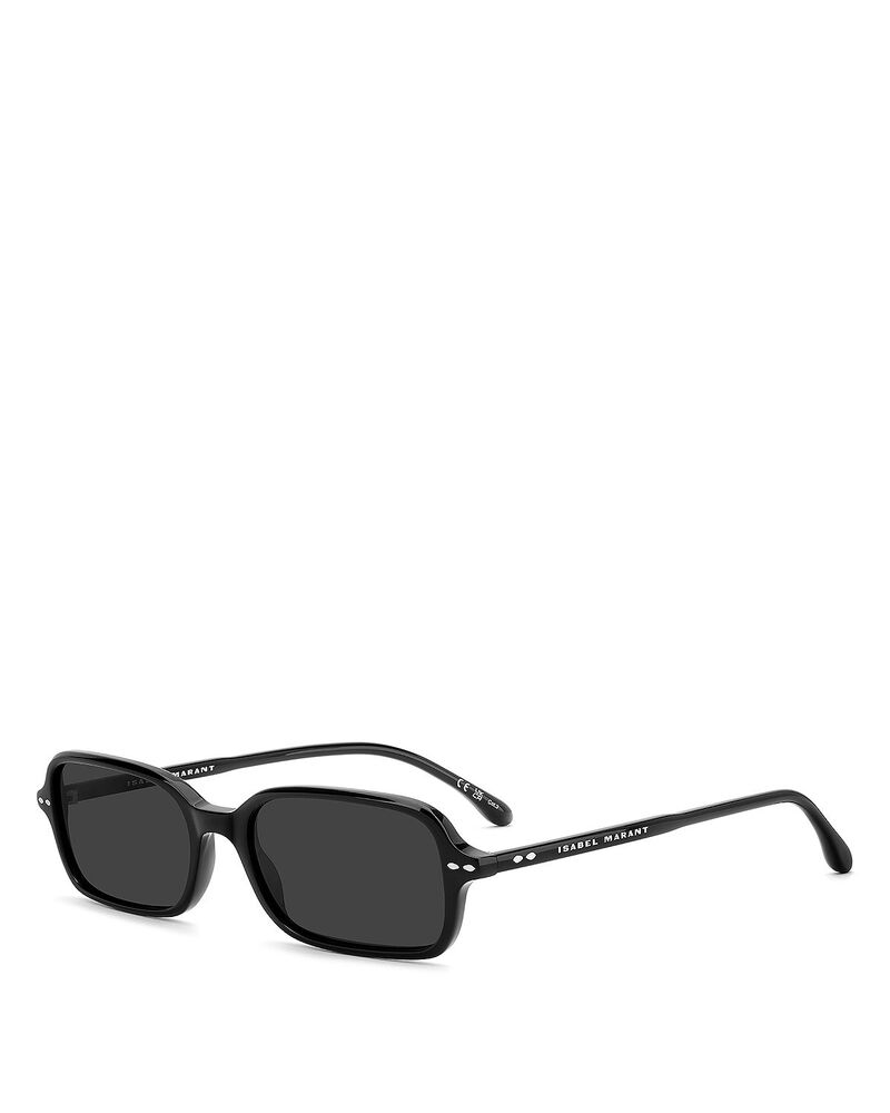 イザ呼びりん マラン レディース 佩び物 サングラス・アイウェア Isabel Marant Rectangular Sunglasses 52粍 BLACK/GREY 黒いこと
