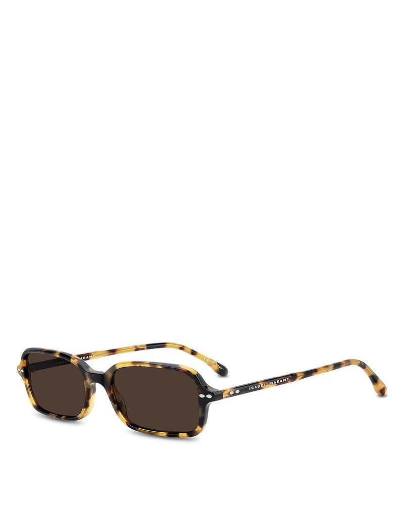 イザ呼びりん マラン レディース 佩び物 サングラス・アイウェア Isabel Marant Rectangular Sunglasses 52粍 HAVANA HONEY