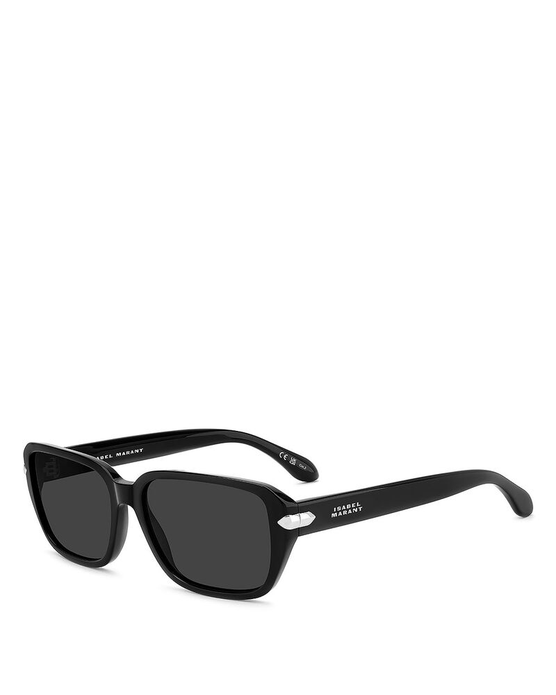 イザ呼びりん マラン レディース 佩び物 サングラス・アイウェア Isabel Marant Geometrical Sunglasses 58粍 BLACK 黒いこと